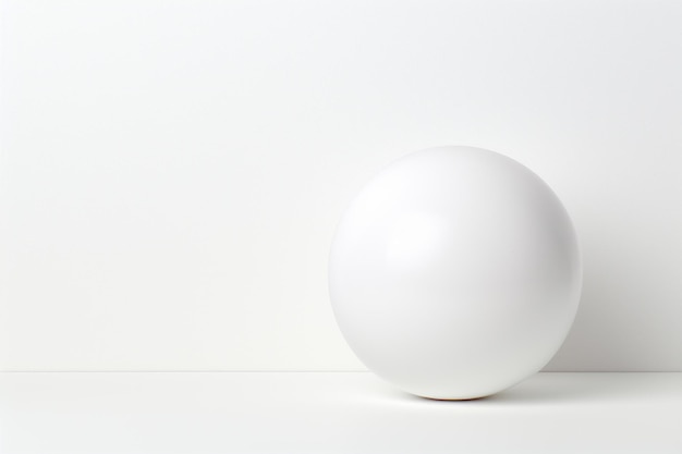 Piastra bianca vuota su uno sfondo grigio illustrazione di rendering 3D