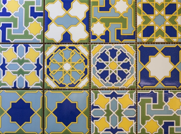 piastrelle di ceramica con motivo a mosaico astratto senza soluzione di continuità per interni