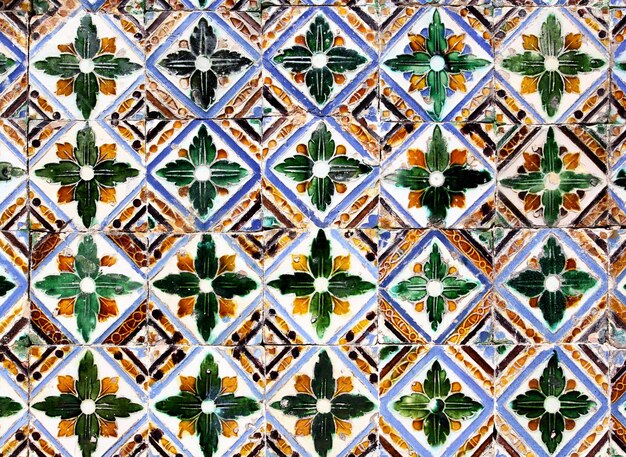 Piastrelle di ceramica moresche nel Real Alcazar, Siviglia