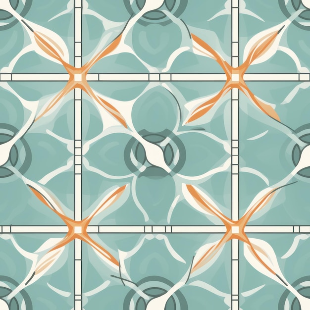 Piastrelle eteree Motivo geometrico pastello in Tile Design