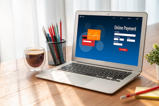 Piattaforma di pagamento online per trasferimenti di denaro alla moda