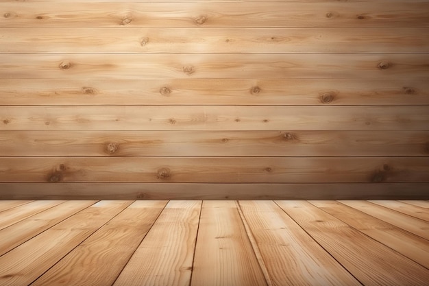 Piattaforma in legno di quercia o pavimento in bianco con texture in legno