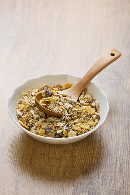 Piatto con muesli