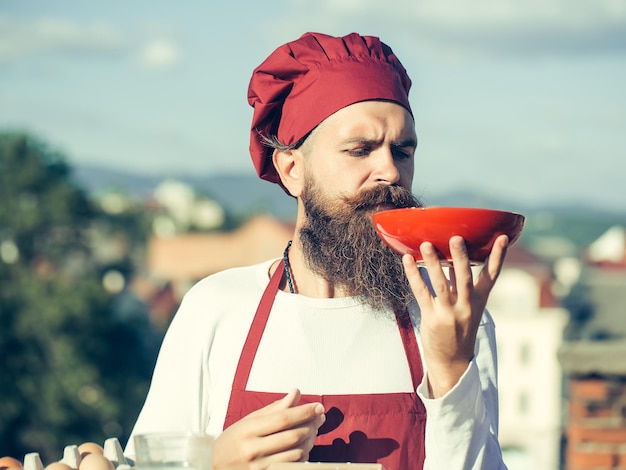 Piatto da degustazione uomo chef