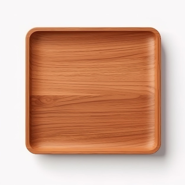 Piatto di legno per sfondo mockup