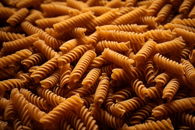 Piatto di pasta italiana preparato con farina e acqua, cotto in varie forme e servito con salse popolari, versatilità e capacità di essere combinato con varietà di ingredienti