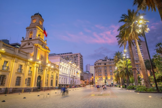 Piazza de las Armas paesaggio cittadino di Santiago in Cile