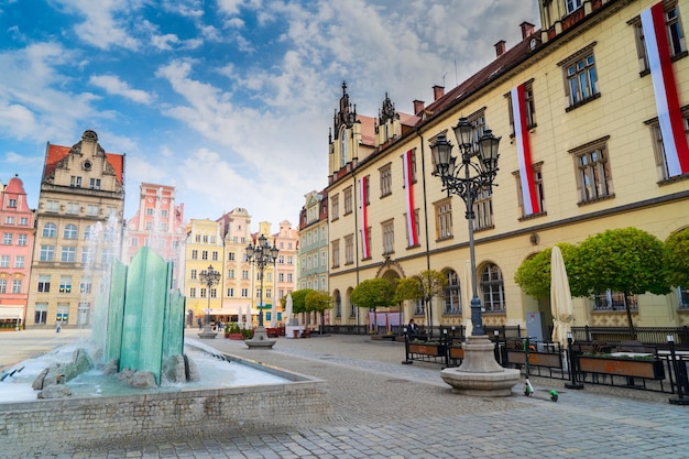 Piazza del mercato Wroclaw Polonia