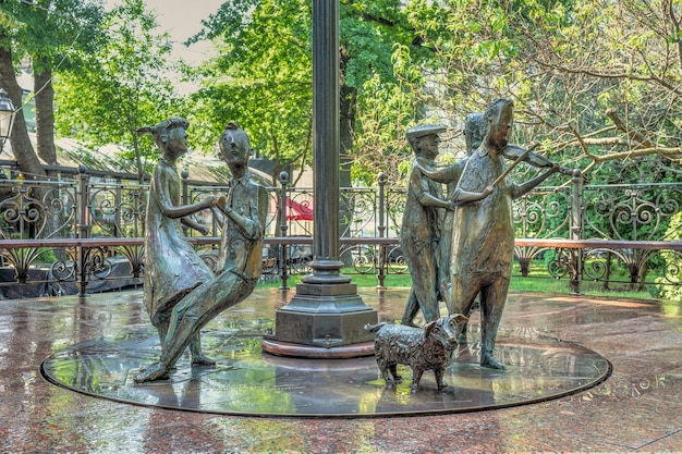 Piazza della città nel centro storico di Odessa Ucraina