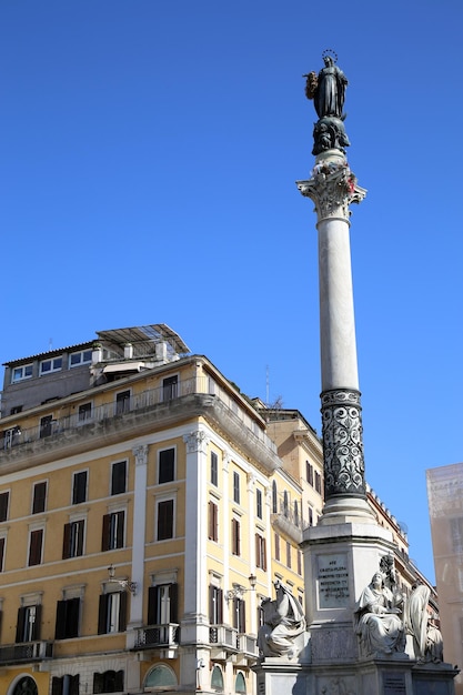 Piazza di Spagna a Roma Italia