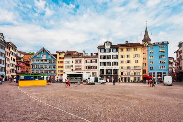 Piazza Munsterhof a Zurigo Svizzera