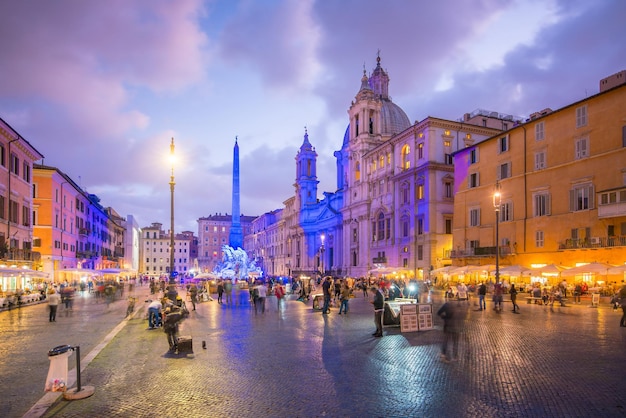 Piazza Navona a Roma, Italia