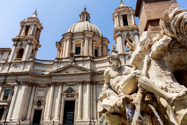 Piazza Navona a Roma, Italia