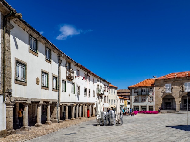 Piazza principale della città a Guarda Portogallo