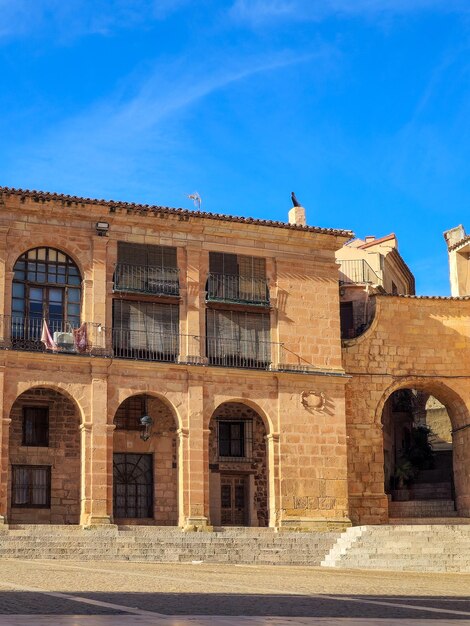 Piazza principale di Alcaraz nella provincia di Albacete