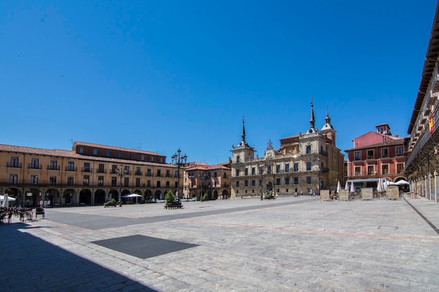 Piazza principale e antico consiglio comunale di Leon in Spagna