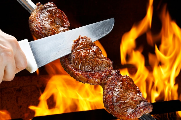 Picanha, barbecue tradizionale brasiliano.