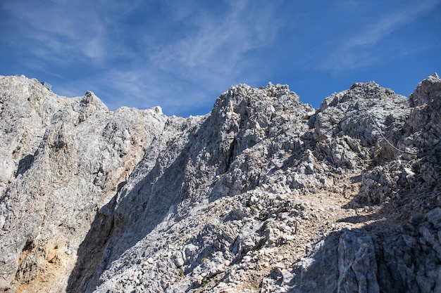 Picco di montagna delle alpi austriache Hochkonig