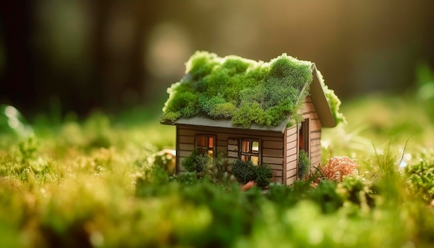 Piccola casa ecologica in legno