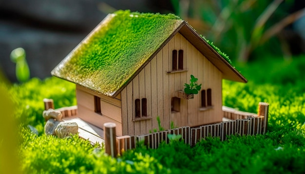 Piccola casa ecologica in legno