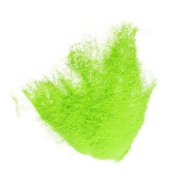 Piccola dimensione verde sabbia volante esplosione sabbia vegetale ondata di grano esplodere mosca nuvola astratta