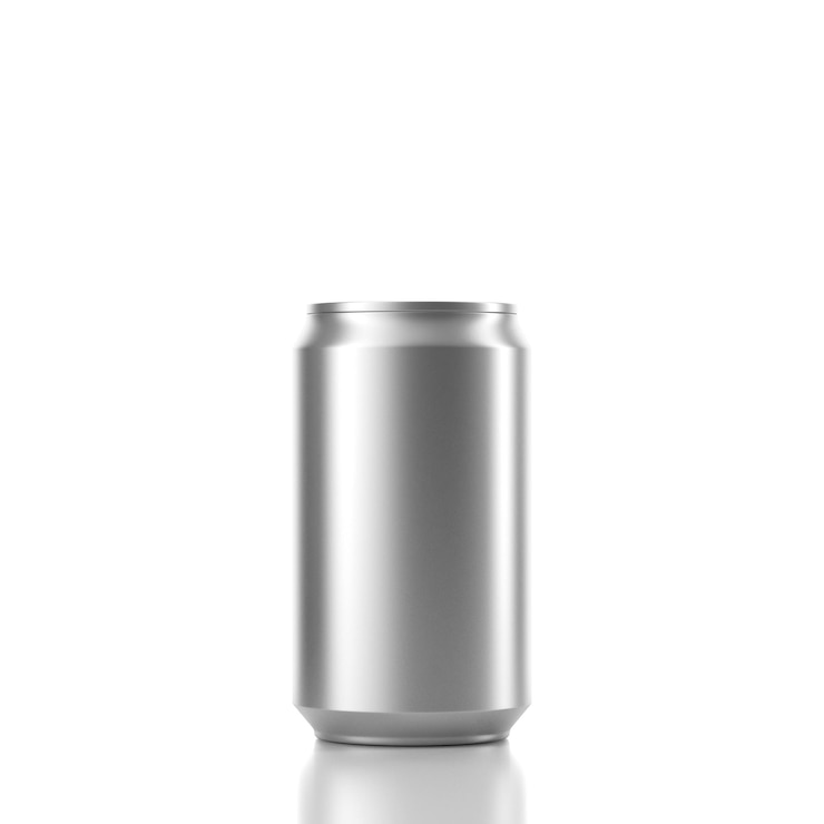 Foto piccola lattina di alluminio mockup rendering 3d