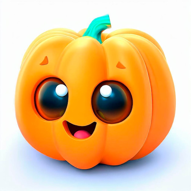 Piccola zucca d'Halloween in 3D