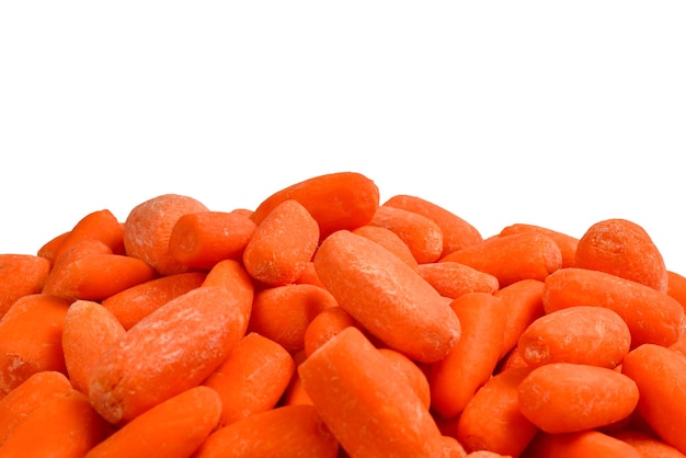 Piccole carote fresche come sfondo Snack