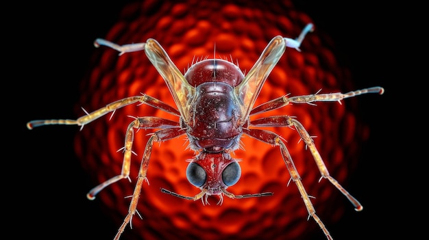 piccoli insetti volano in aria fotografia ad alta definizione carta da parati creativa