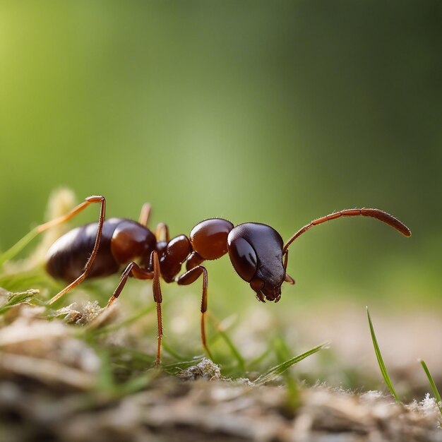 Piccoli viaggiatori Un affascinante viaggio di due formiche che esplorano la vastità del terreno