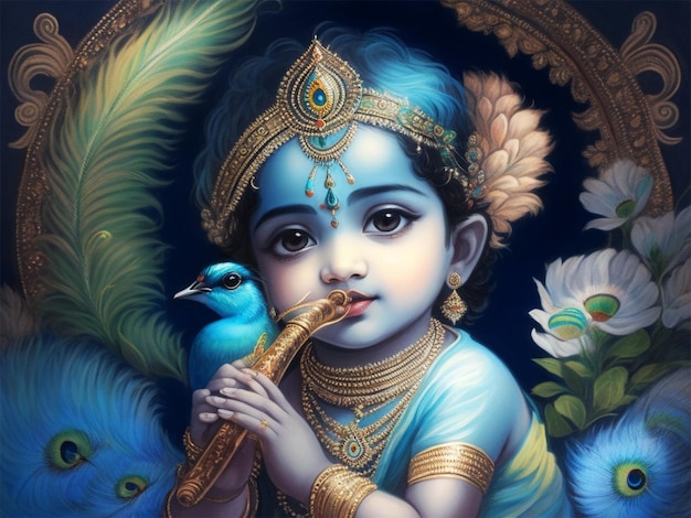 Piccolo carino Lord Krishna