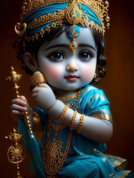 Piccolo carino Lord Krishna