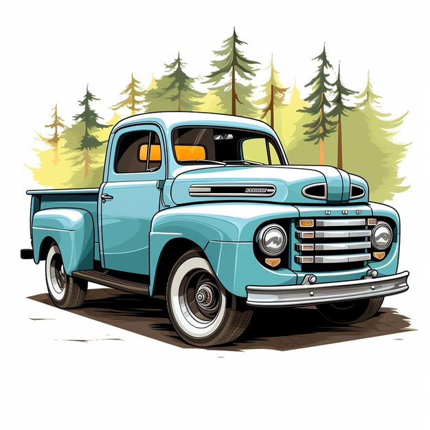 Pickup Truck Nostalgia Vibes Retro