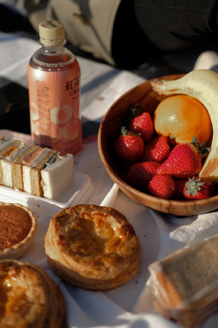 Foto picnic in un parco