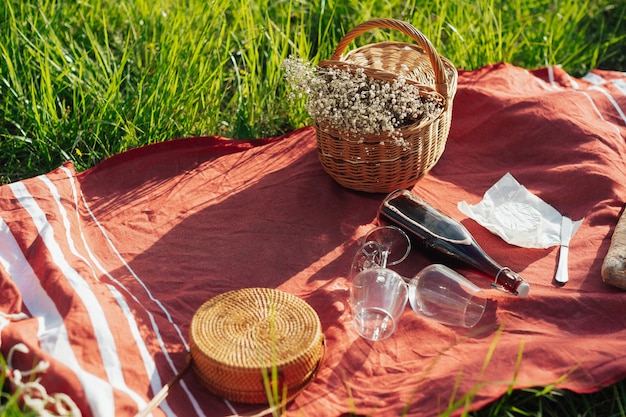 picnic in una giornata estiva nel parco