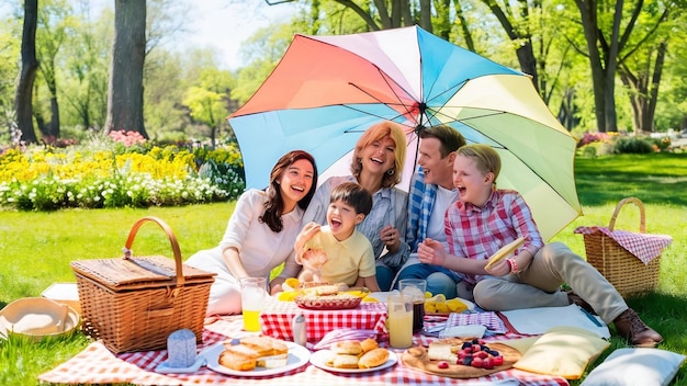 Picnic nel parco.