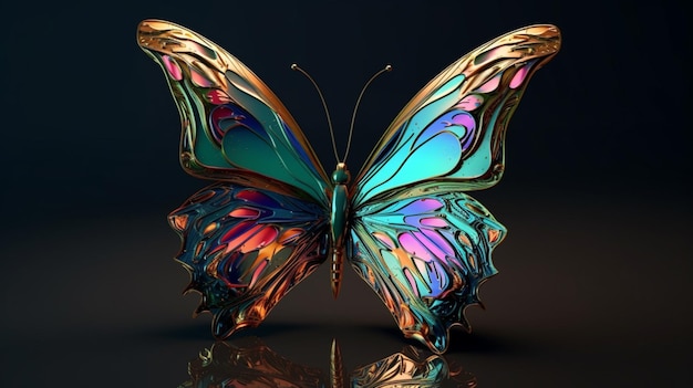 Picture di animali volanti di farfalle generate dall'AI