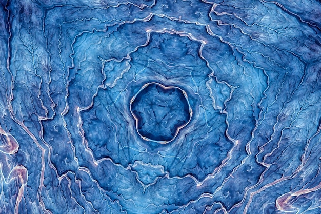 Pietra agata lapislazzuli minerale blu, marmo acquerello marino, motivo ripetuto a taglio geometrico. Illustrazione di uno sfondo con motivo a trama di pietra rotonda