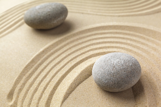 Pietra da meditazione giardino Zen