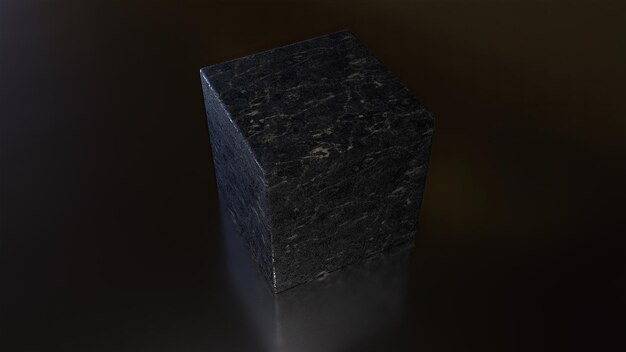 Pietra marmorizzata nera