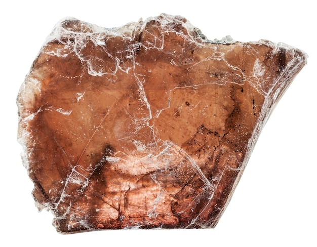 Pietra minerale mica comune muscovite marrone