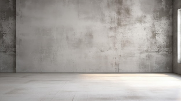 Pietra vuota bianca grigia della stanza o fondo del pavimento e del muro di cemento per il prodotto