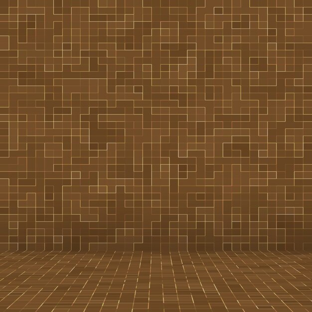 Pietre ceramiche colorate. Abstract Smooth Brown Mosiac Texture mosaico ceramico astratto adornato edificio. Modello senza cuciture astratto.