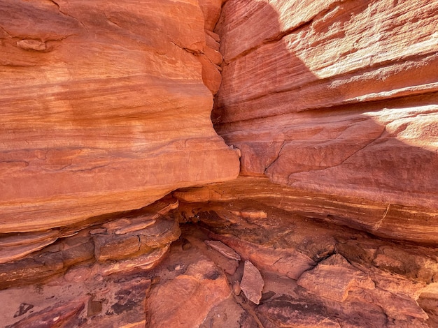 Pietre e strutture del colorato Red Salam Canyon Egitto