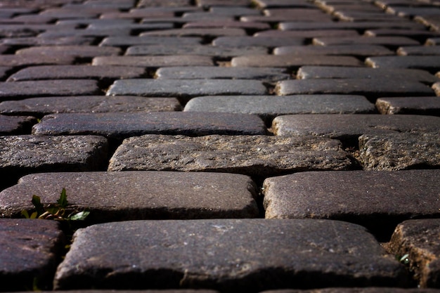 Pietre per lastricati sulla strada