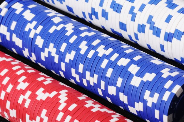 pila di fiches da poker