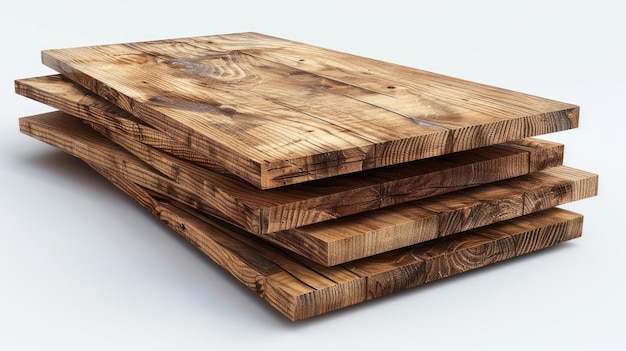 Pila di tavole di legno