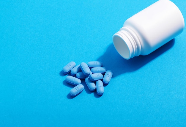 Pillole di pillole PrEP da prescrizione per la profilassi pre-esposizione per aiutare a proteggere le persone dall'HIV