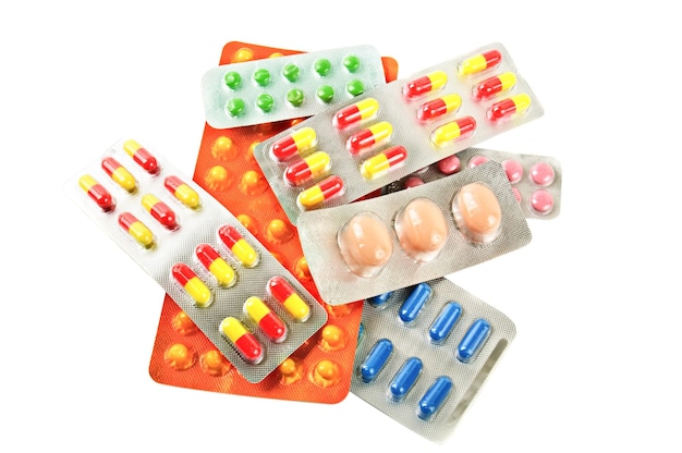 Pillole medicinali multicolori
