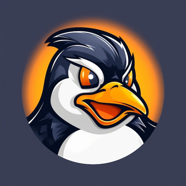 pinguino di logo del fumetto